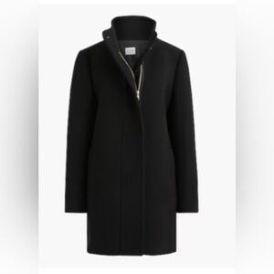 Black Nello Gori J Crew City Coat W Size 6 ZIP Wool Blend